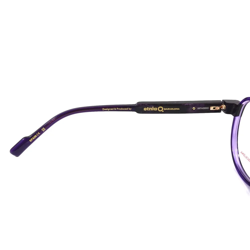 Etnia Barcelona Eyeglasses Frames ASTERIA PU Purple Marble Cat Eye 52-16-138
